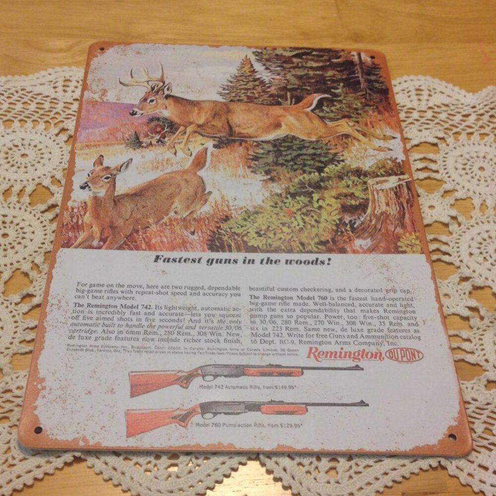 Vintage ad reproduction, distressed look Wall art